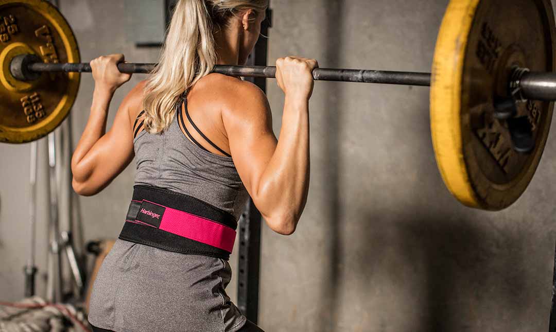 Harbinger 5" Women Foam Core Belt - Black/Pink - Image 4