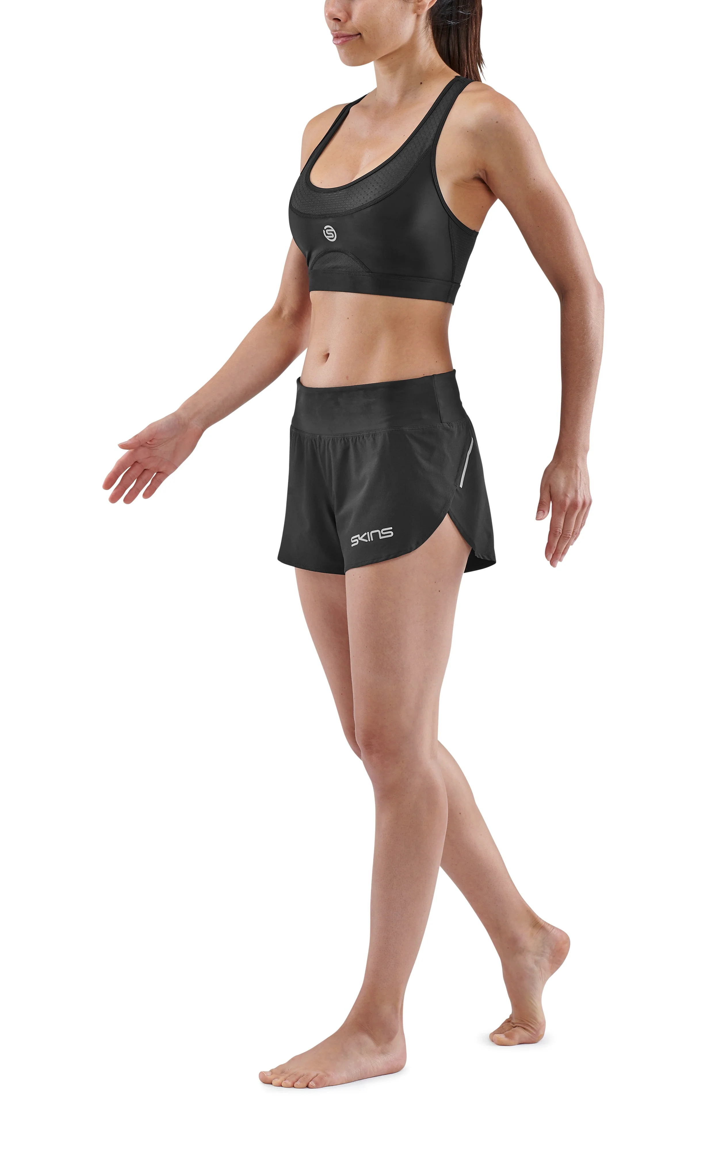 SKINS Women's Activewear Elite Bra 3-Series - Black - Image 3