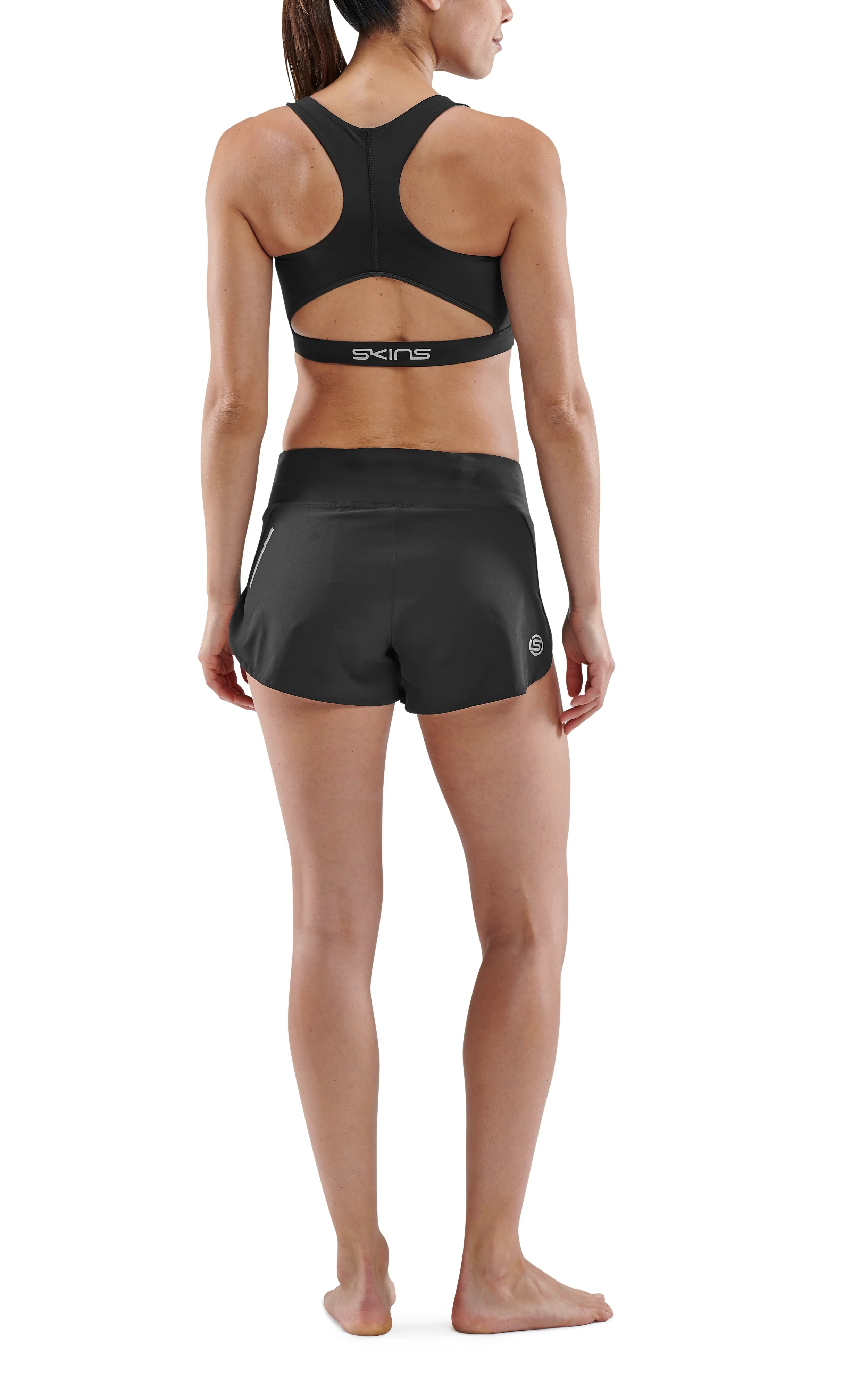 SKINS Women's Activewear Active Bra 3-Series - Black - Image 4